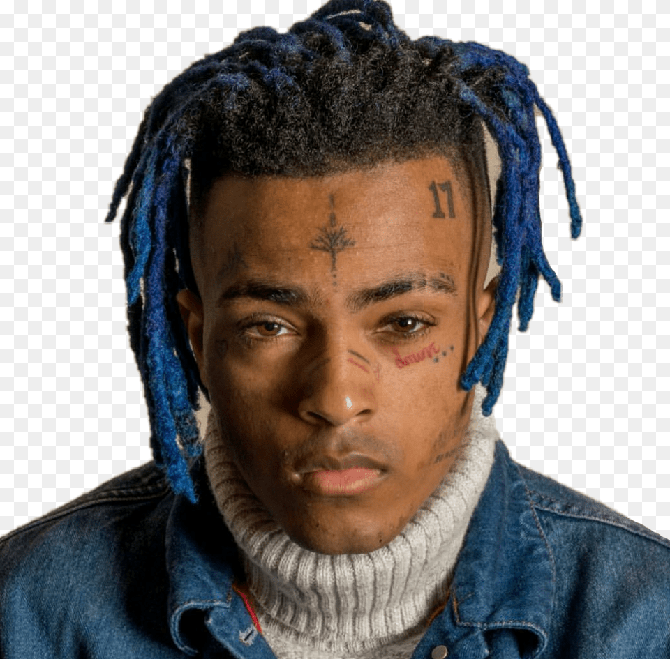 Xxxtentacion Background Image Xxxtentacion With Blue Hair, Portrait, Photography, Face, Person Free Transparent Png