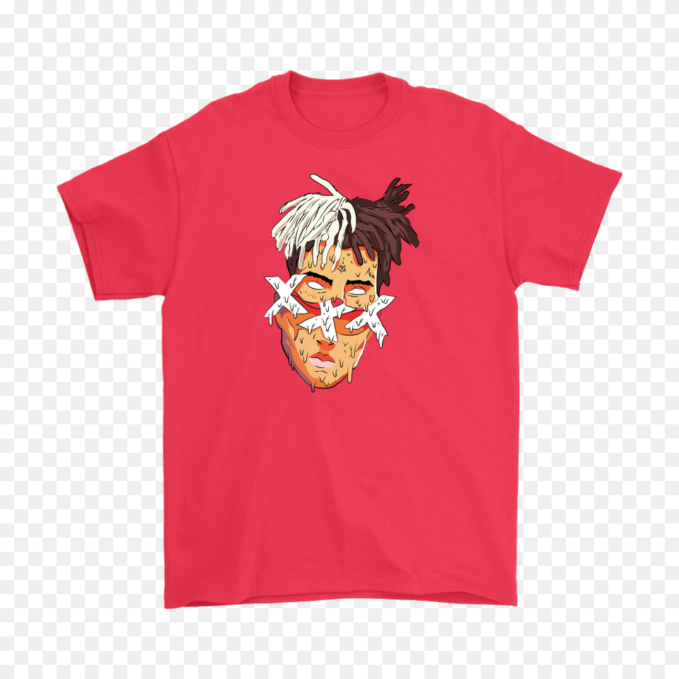 Xxxtentacion Face T Shirt In Color Apparel, Clothing, T-shirt, Baby, Person Free Png Download