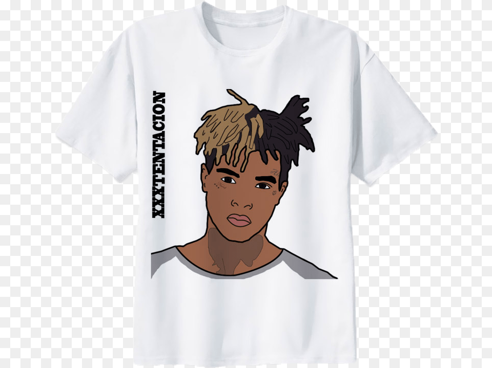 Xxxtentacion T Shirt Yuri Citrus, Clothing, T-shirt, Adult, Face Free Png Download