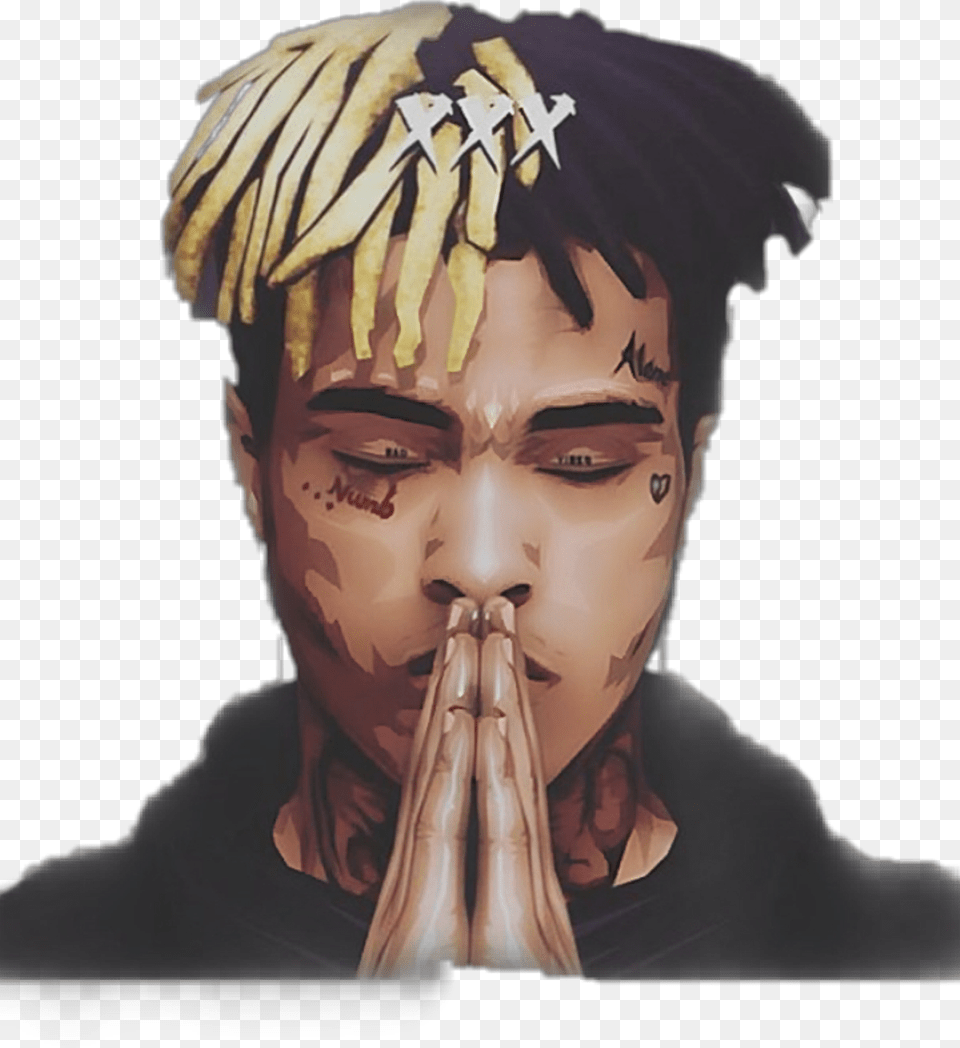 Xxxtentacion Xxxtentacion Sticker Jahseh Dwayne Ricardo Onfroy, Adult, Portrait, Photography, Person Free Transparent Png