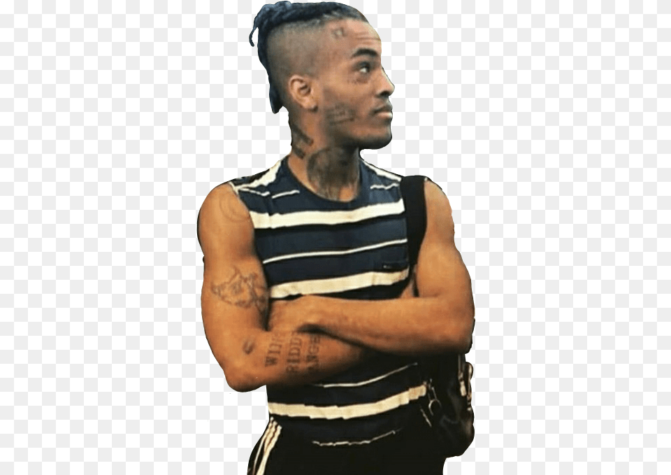 Xxxtentacionpng Stickers Xxxtentacion, Tattoo, Skin, Person, Man Free Png Download