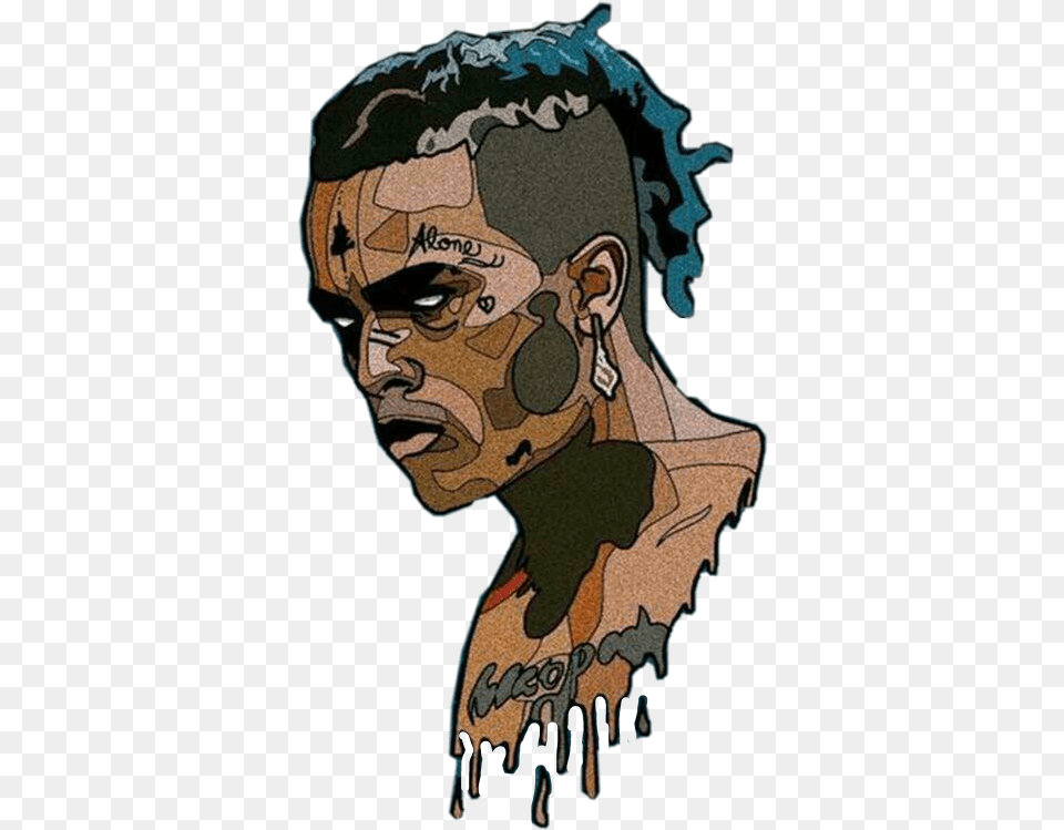 Xxxtentaction Cartoon Posted By Ethan Walker Xxxtentacion Clipart, Art, Painting, Person, Accessories Free Transparent Png