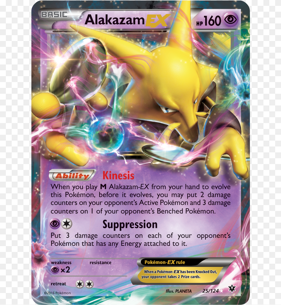 Xy Fates Collide A Pokemon M Alakazam Ex, Advertisement, Poster, Person, Face Free Transparent Png