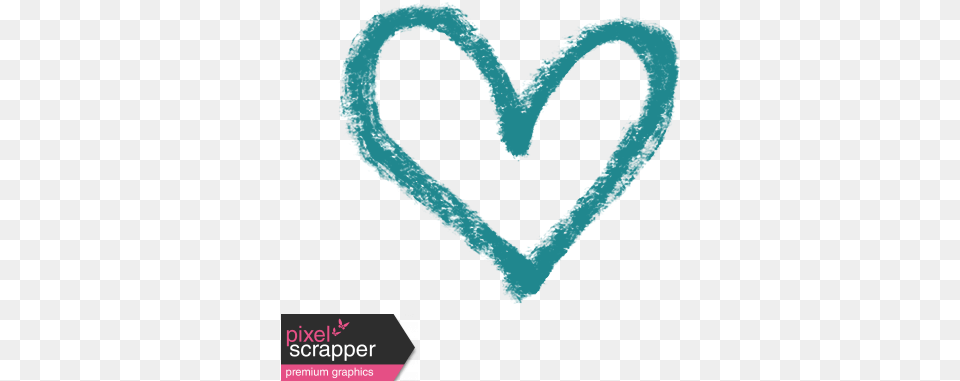 Xy Marker Doodles Teal Heart 1 Graphic By Melo Vrijhof Transparent Baby Blue Heart, Person Free Png Download
