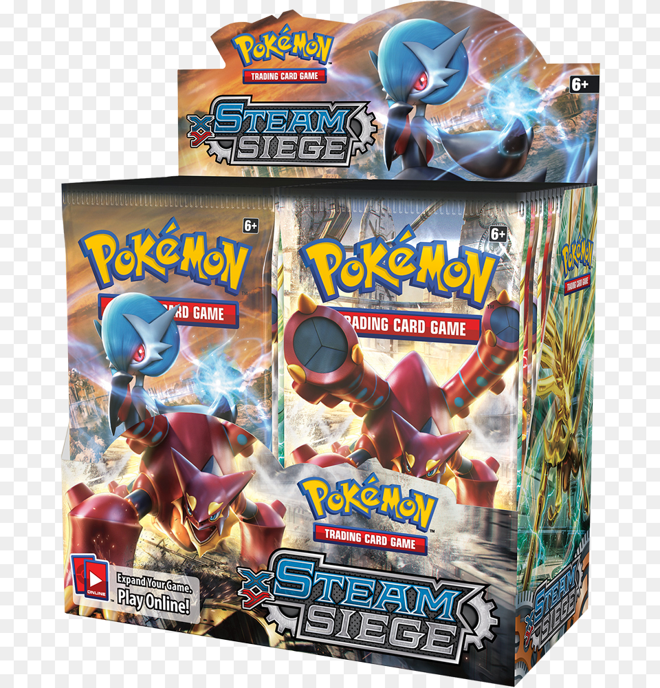 Xy Steam Siege Booster Box Main Image Pokemon Cards Steam Siege, Person, Adult, Female, Woman Free Png Download