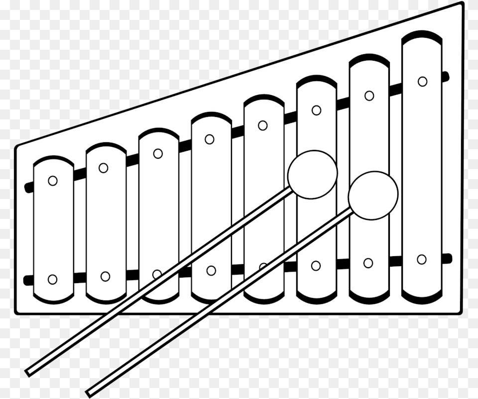 Xylophone Black And White, Musical Instrument, Electronics, Mobile Phone, Phone Free Png