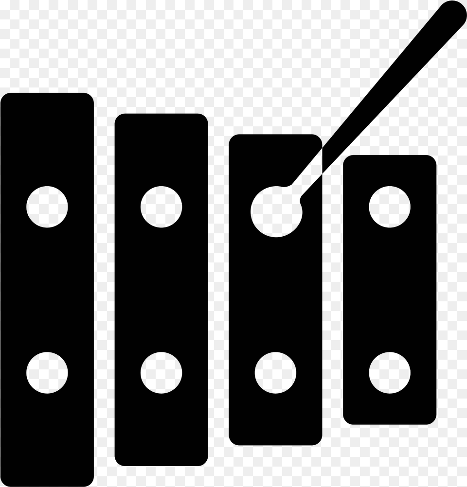 Xylophone Filled Icon Xylophone, Gray Png Image