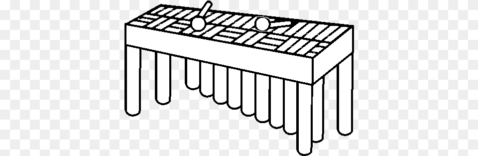 Xylophone Orchestra Coloring, Musical Instrument Free Png
