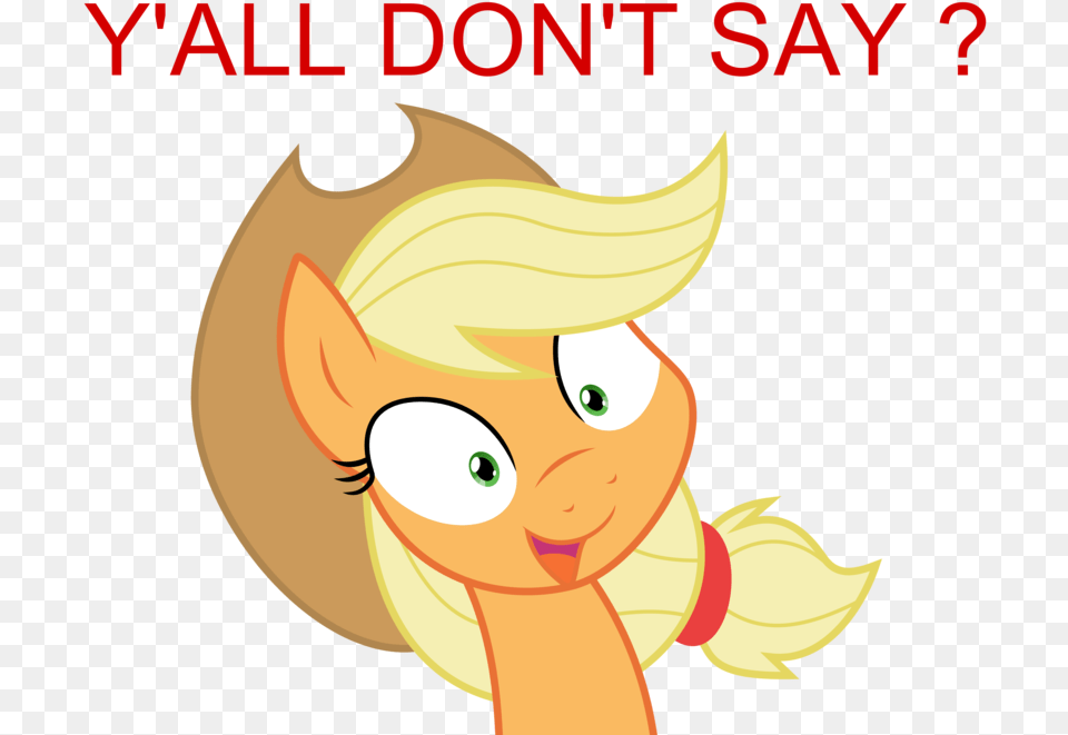 Y All Don T Say Twilight Sparkle Applejack Pony Fluttershy Mlp You Dont Say Meme, Book, Publication, Face, Head Free Png