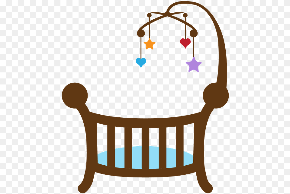 Y Clipart Baby Baby Clip Art Silhouette Clip Cha De Bebe, Furniture, Bed, Cradle Free Png Download