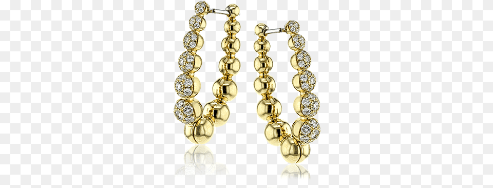 Y Hoop Earring Chain, Accessories, Jewelry, Gold, Locket Free Png Download