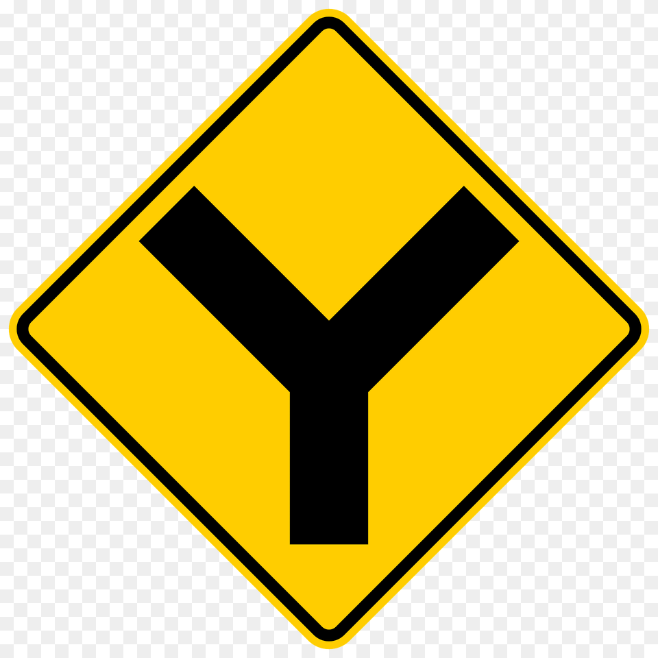 Y Roads Clipart, Sign, Symbol, Road Sign Free Png