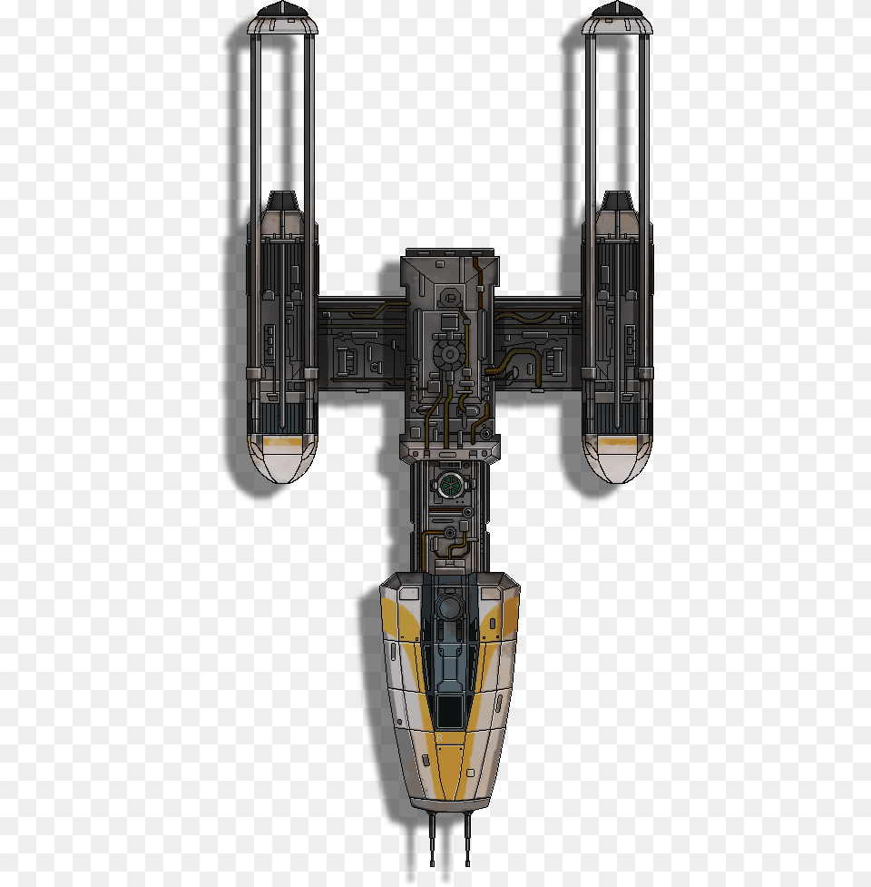 Y Wing Top Down, Aircraft, Transportation, Vehicle, Person Png