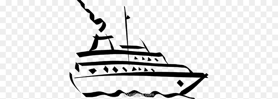 Yacht Royalty Free Vector Clip Art Illustration, Transportation, Vehicle, Bulldozer, Machine Png Image