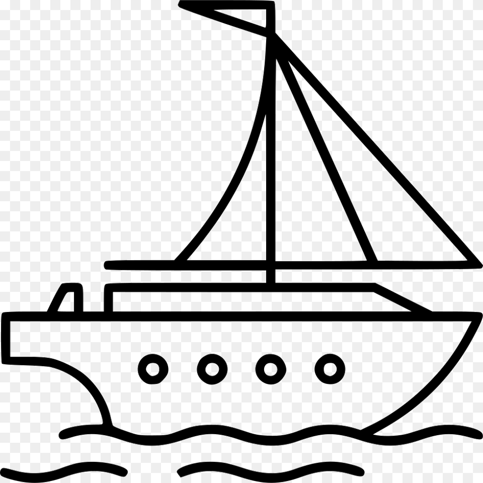 Yacht Ship, Boat, Sailboat, Transportation, Vehicle Free Transparent Png