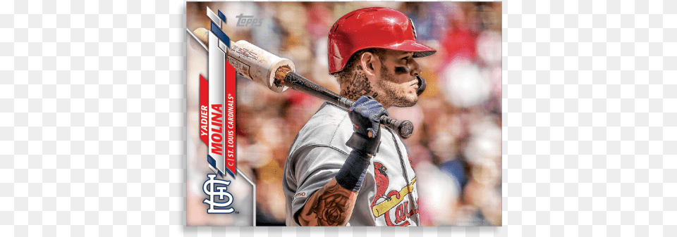 Yadier Molina 2020 Topps Series 1 Base Card Poster Baseball Player, Team Sport, Team, Sport, Person Free Png