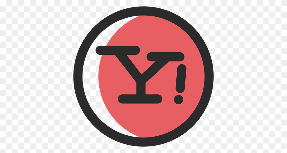 Yahoo Colored Stroke Icon, Sign, Symbol, Road Sign Png