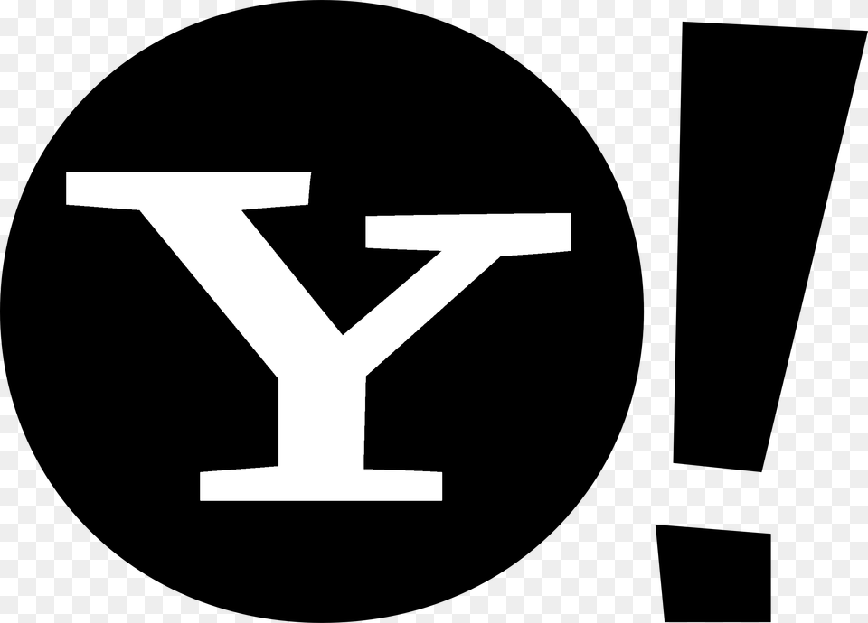 Yahoo Icon Logo Black And White Yahoo Mail Logo, Symbol, Text Free Png Download