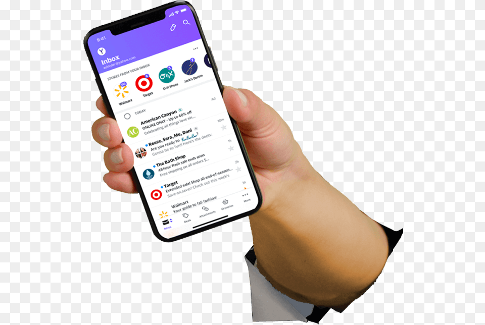 Yahoo Mail Iphone, Electronics, Mobile Phone, Phone, Text Free Transparent Png