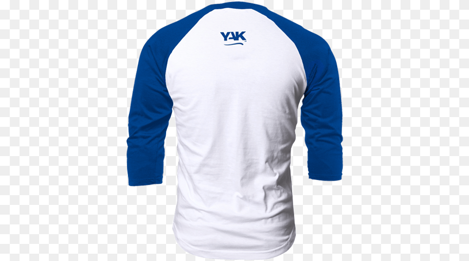 Yak Raglan 3 Quarter Sleeve T Shirt 3 Royal Blue Back Raglan Sleeve, Clothing, Long Sleeve, Adult, Male Free Png Download