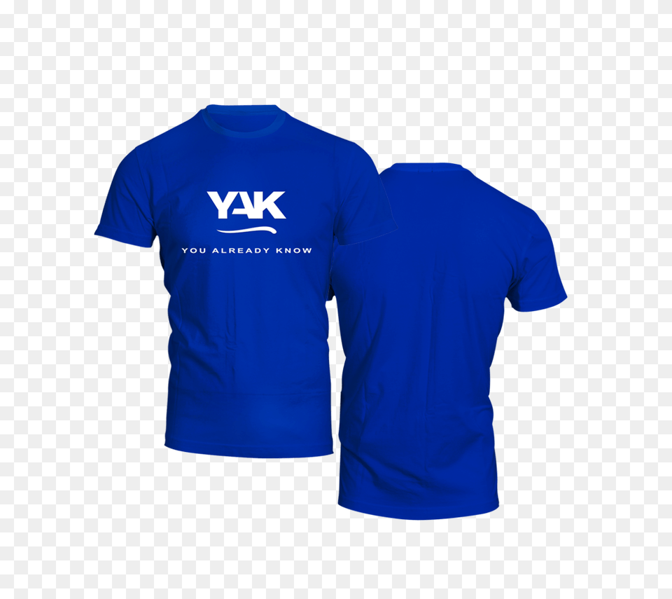 Yak Stylish Short Sleeve T Shirt Royal Blue, Clothing, T-shirt Free Transparent Png