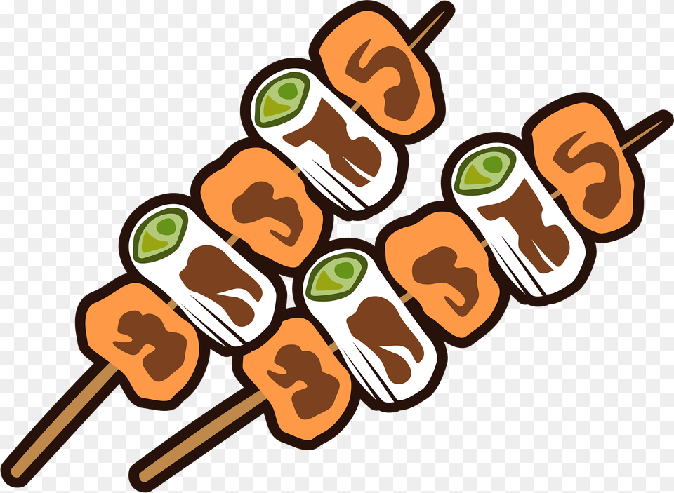 Yakitori Skewered Chicken Clipart, Food, Person, Face, Head Free Png Download