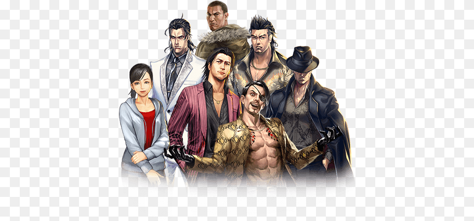 Yakuza Fan Yakuza Ryu Ga Gotoku, Adult, Publication, Person, Jacket Png Image