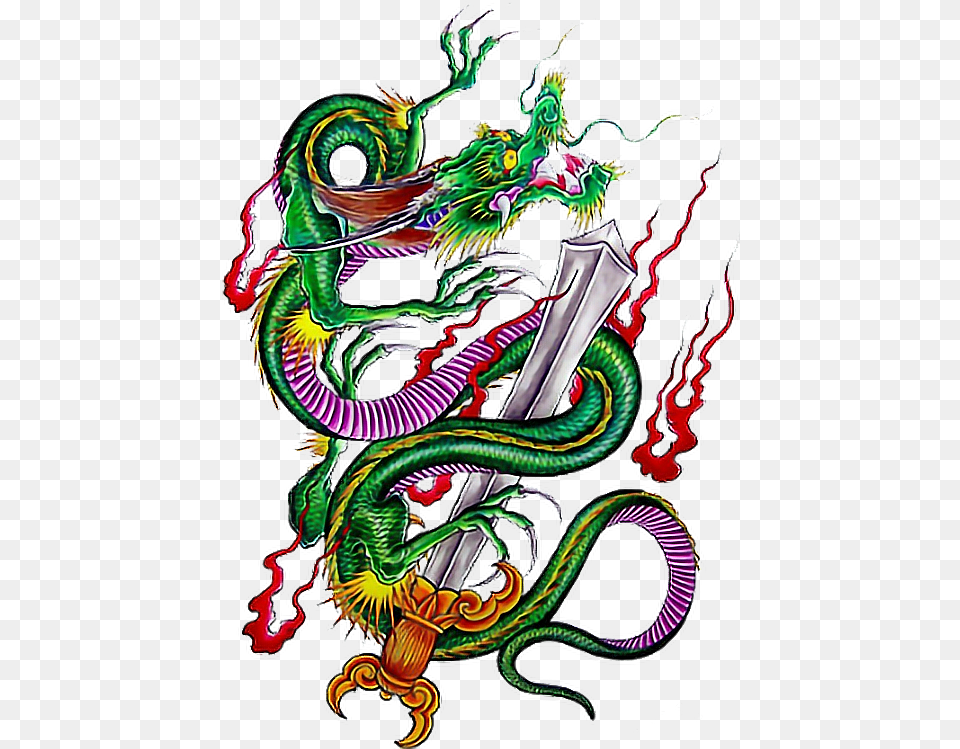 Yakuza Transparent Dragon Tattoo Free Png Download