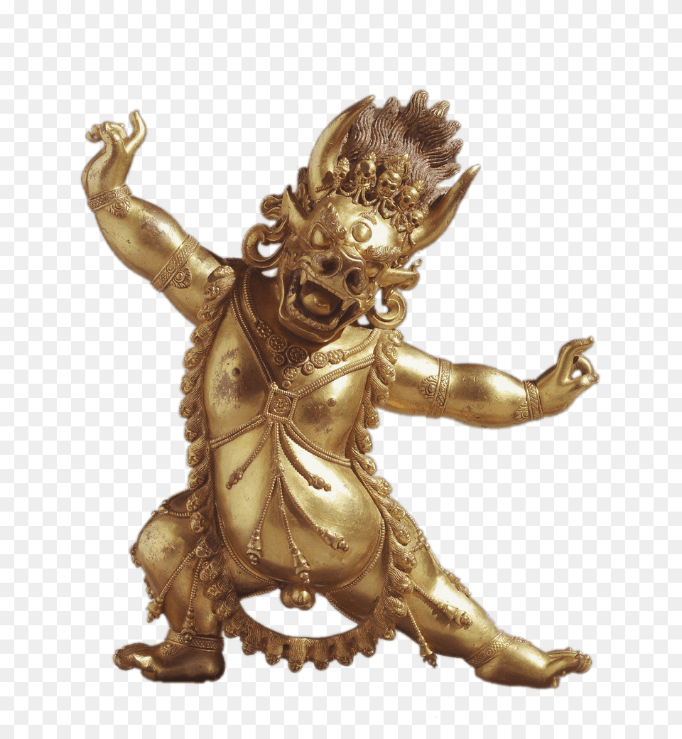 Yama Statuette, Bronze, Person, Gold, Art Png Image