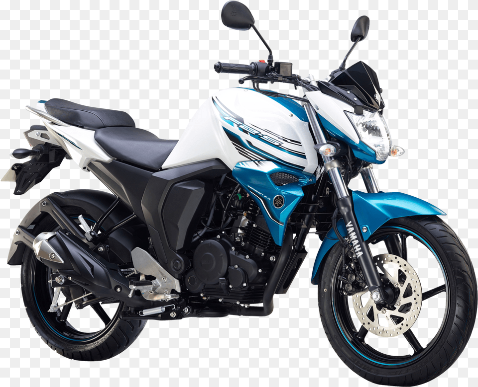 Yamaha Fz S Fi White Motorcycle Bike Image, Transportation, Vehicle, Machine, Spoke Free Transparent Png