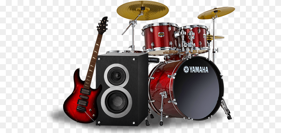 Yamaha Gigmaker Drum Kit, Electronics, Speaker, Guitar, Musical Instrument Free Transparent Png