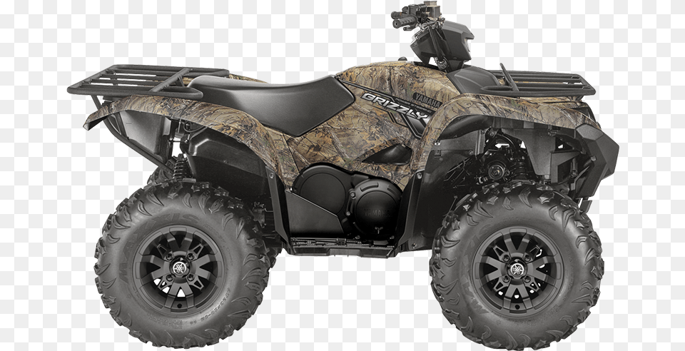 Yamaha Grizzly Eps 2018 Yamaha Grizzly Camo, Atv, Transportation, Vehicle, Machine Png