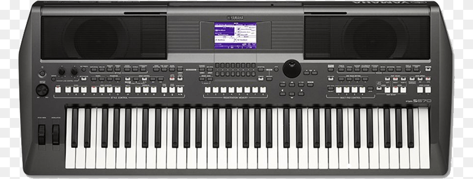 Yamaha Psrs670 61 Keys Keyboardblack, Keyboard, Musical Instrument, Piano, Electrical Device Png