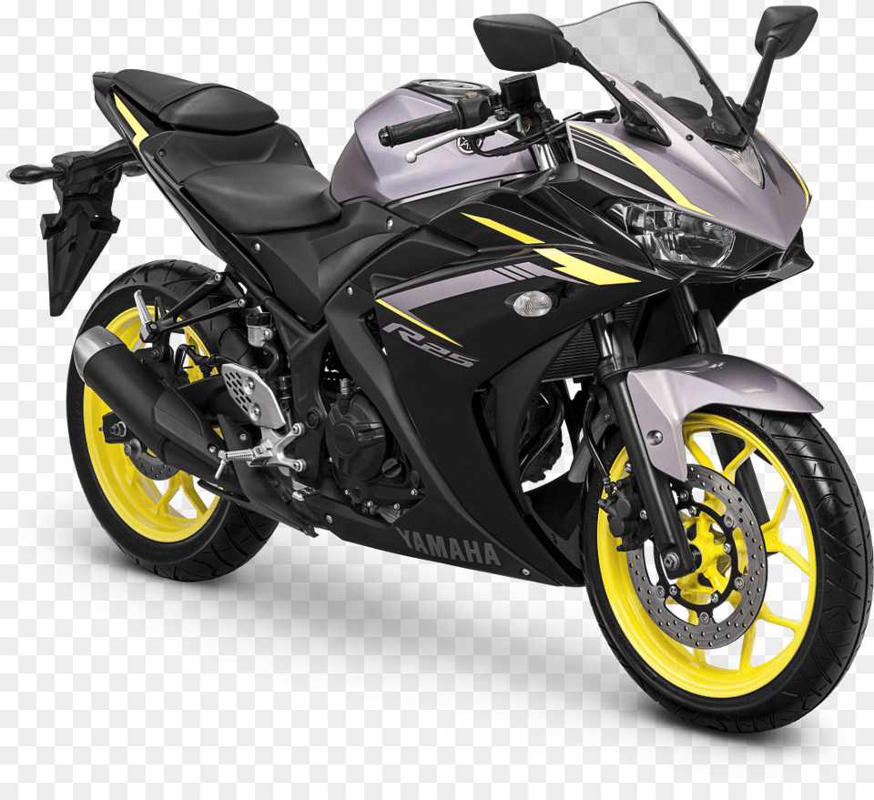 Yamaha R25 Motorbikes Warna Showroom Cars And Motorcycles Yamaha Yzf R25 2018, Motorcycle, Transportation, Vehicle, Machine Free Transparent Png