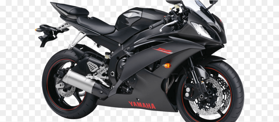 Yamaha R6 2009 Black, Machine, Motorcycle, Spoke, Transportation Free Png