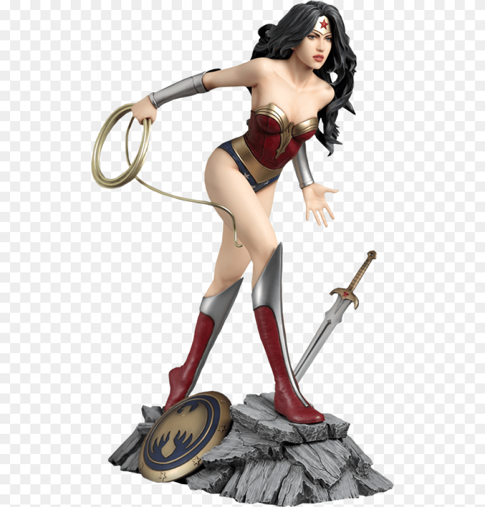 Yamato Dc Comics Wonder Woman Statue Luis Royo Wonder Woman Fantasy Figure, Person, Clothing, Costume, Adult Png