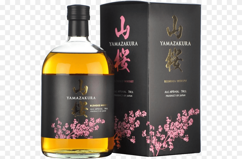 Yamazakura Japanese Blended Whisky Yamazakura, Alcohol, Beverage, Liquor, Bottle Png Image