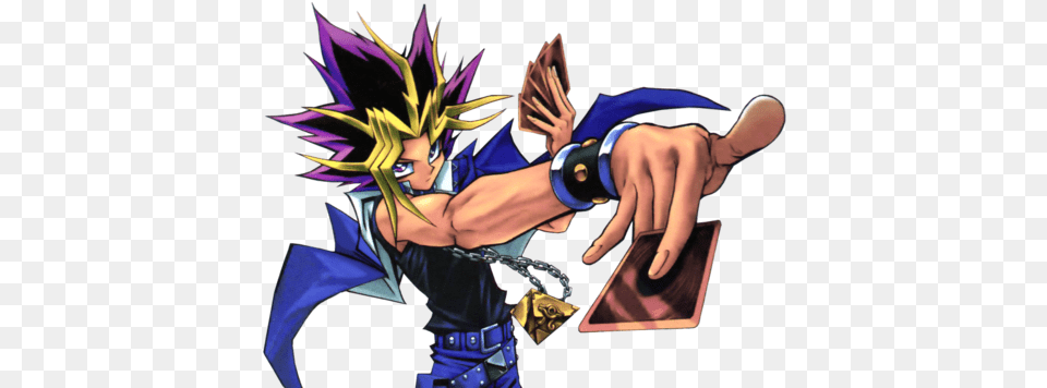 Yami Yugi Its Ttttttime To Du Du Du Duel Yugioh Playing A Card, Book, Comics, Publication Free Png Download