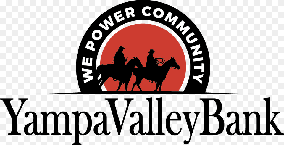 Yampa Valley Bank, Logo, Person, Animal, Horse Png