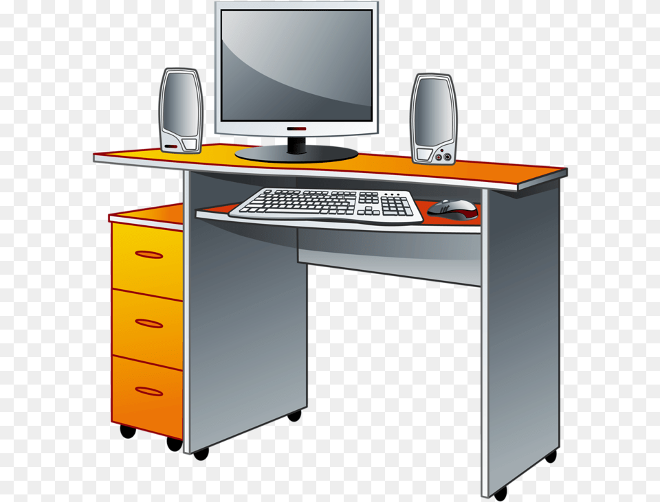 Yandeks Fotki Bureau, Computer, Pc, Table, Furniture Free Transparent Png