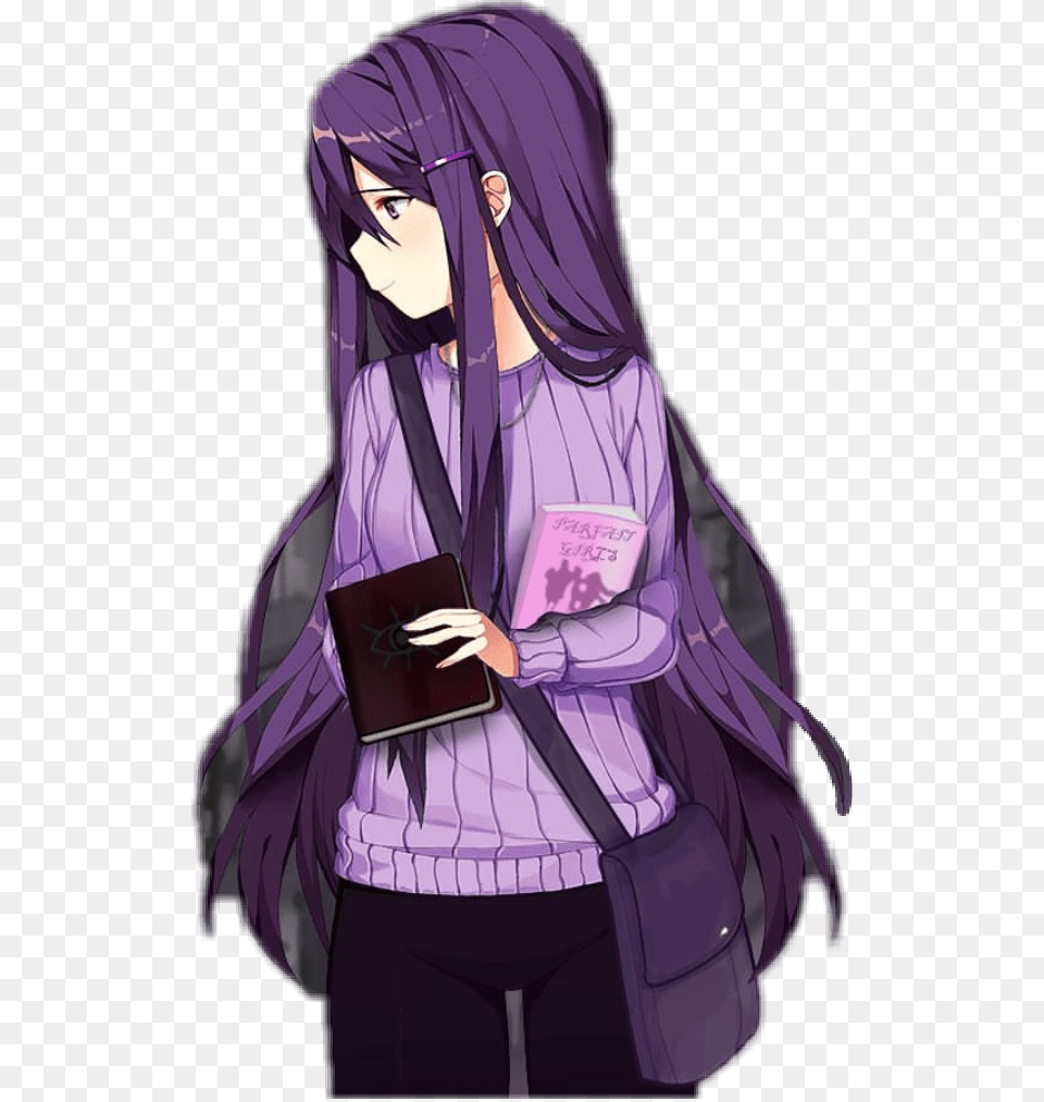 Yandere Anime Manga Yuri Ddlc Dokidokiliteratureclub Doki Doki Yuri Sweater, Publication, Book, Comics, Woman Free Transparent Png