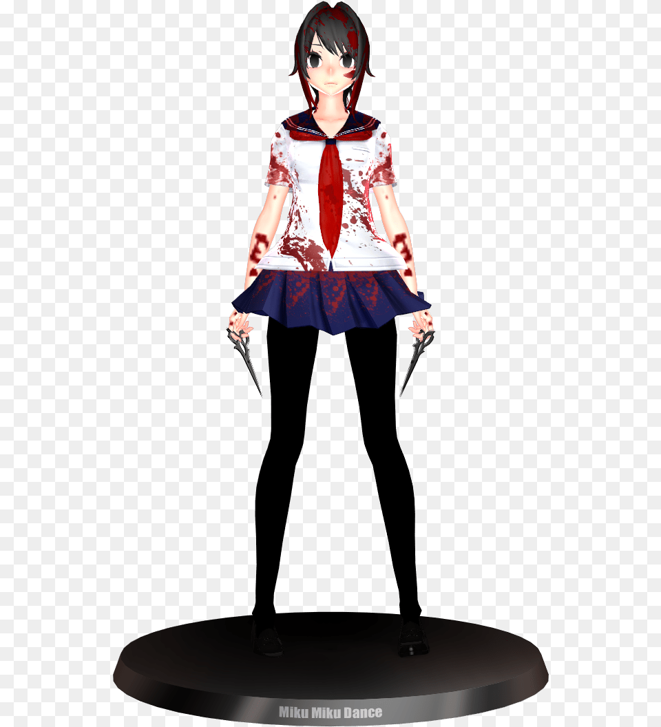 Yandere Chan Insane Yandere Vision Figurine Yandere Simulator Yandere Chan Insane, Book, Publication, Comics, Toy Free Png