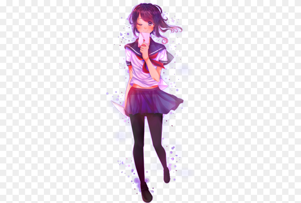 Yandere Chan Psst Its Or At Least It Imagenes Tumblr De Yanderes, Purple, Book, Comics, Publication Free Transparent Png