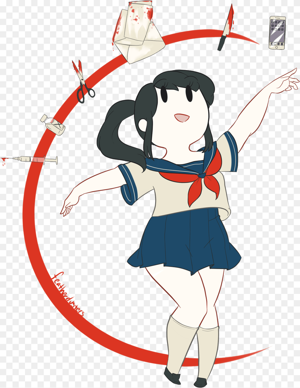 Yandere Chan Weapons, Book, Comics, Publication, Person Png