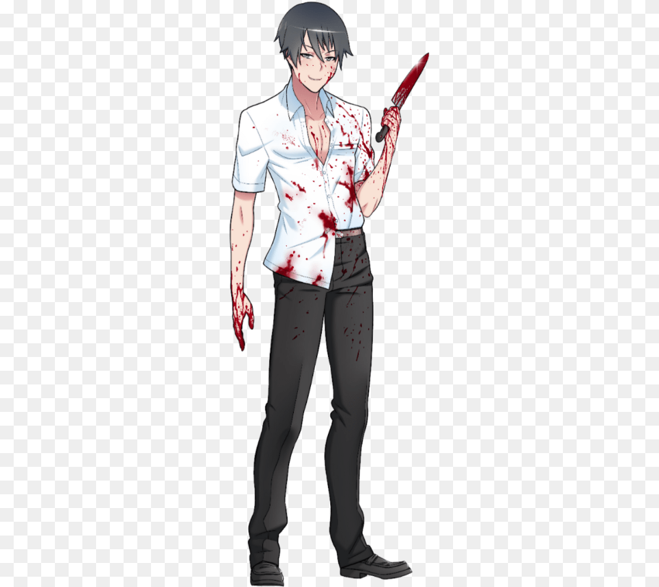 Yandere Kun Yanderekun Yanderesimulator Cosplay De Yandere Kun, Adult, Book, Publication, Person Free Png Download