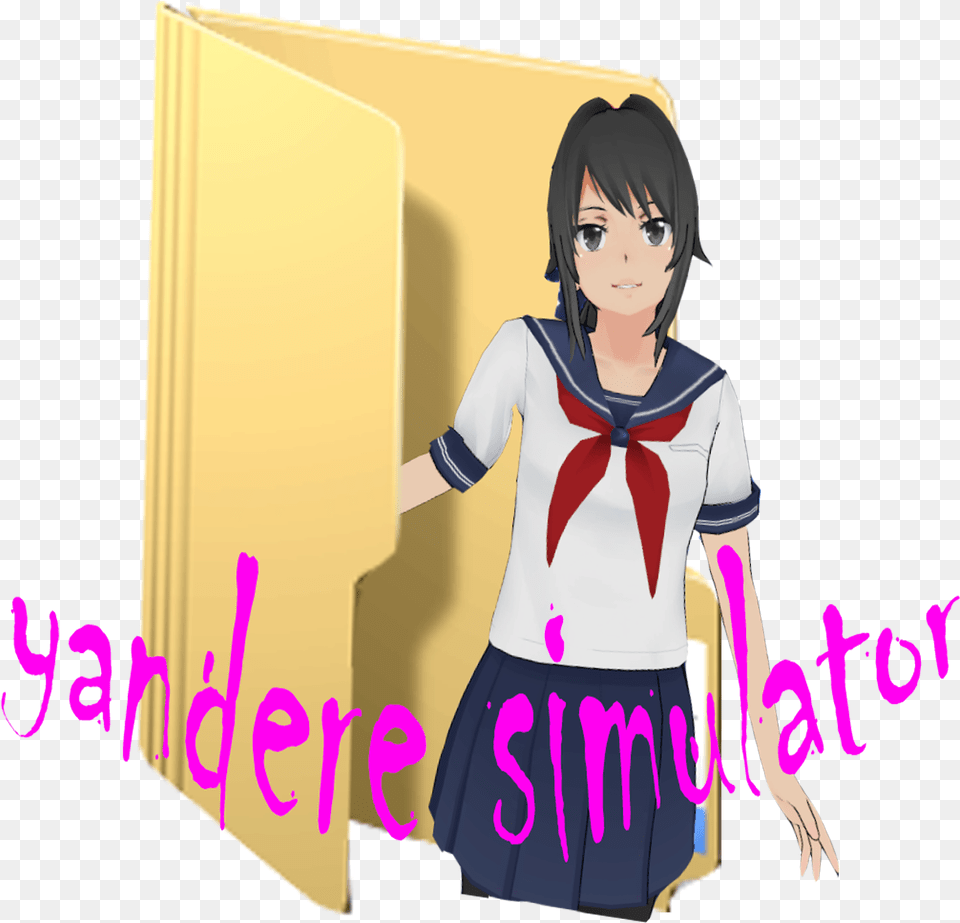 Yandere Simulator Icon Cartoon, Adult, Publication, Person, Female Png