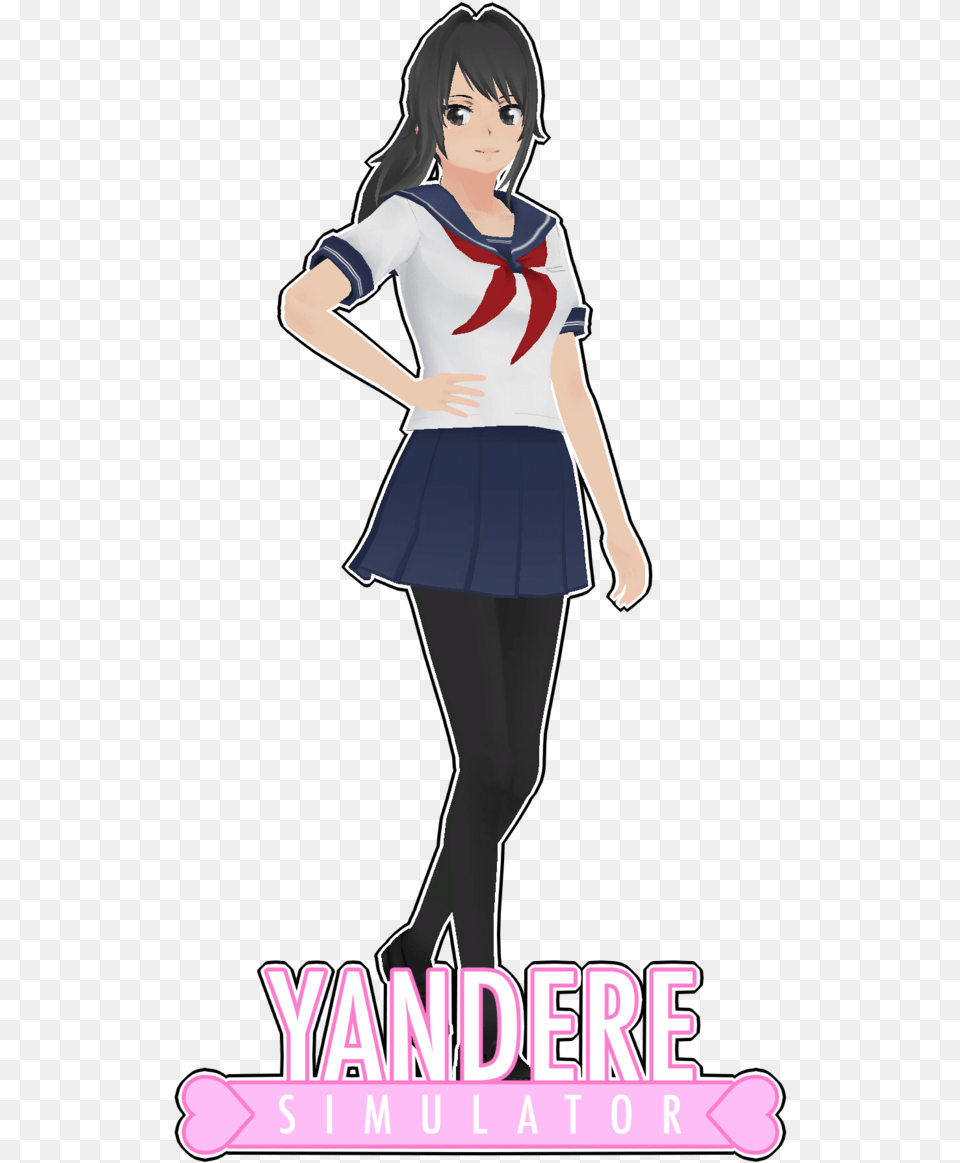 Yanderechan Yandere Simulator Mmd Yandere Simulator Yandere Chan, Book, Clothing, Comics, Costume Png