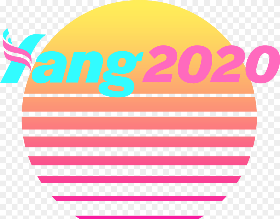 Yang 2020 Vaporwave Logo, Egg, Food, Easter Egg Free Png Download