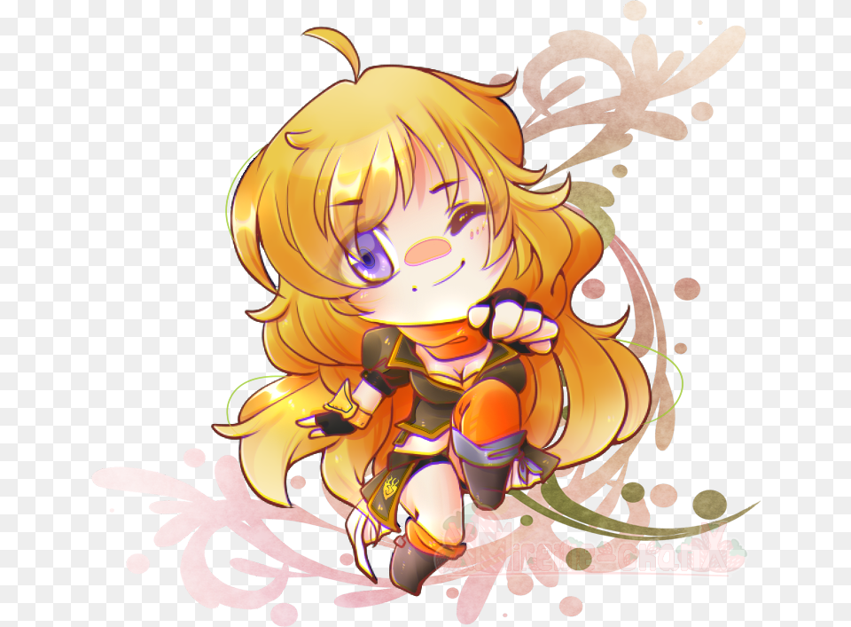 Yang By Xmireille Chanx Yang Xiao Long Chibi, Publication, Book, Comics, Art Png Image