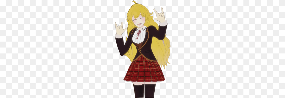 Yang Xiao Long, Book, Clothing, Comics, Skirt Png Image